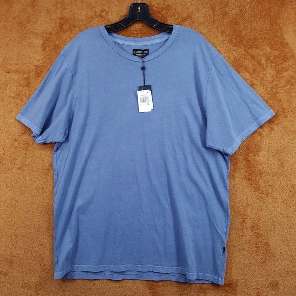 GOOD LIFE Shirt Mens XXL Blue Vintage Wash Short Sleeve T-Shirt Tee